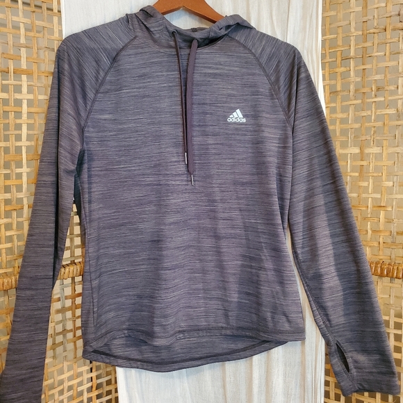 adidas Tops - Women's Adidas Climatelite Hooded Pullover, Size Medium